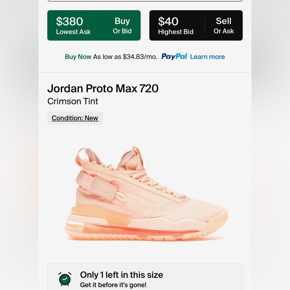 Jordan Proto Max Crimson Tint